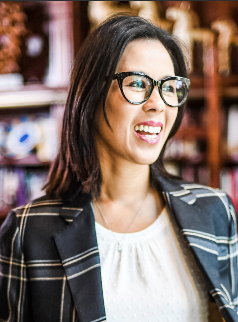Coach Caroleen wearing an Olde School Blazer