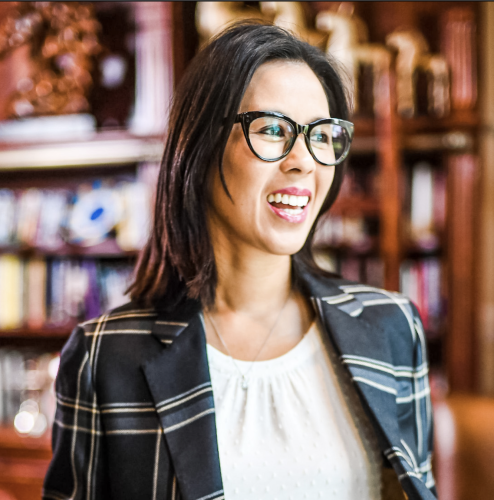 Coach Caroleen modeling an Olde School Blazer